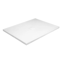 Plato de ducha rectangular Besco Nox Ultraslim 100 x 80 cm blanco - ADICIONAL 5% DESCUENTO POR CÓDIGO BESCO5