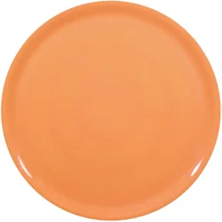 Plato especial para pizza de porcelana, color naranja, diámetro. 31 cm - establecer 6 uds.