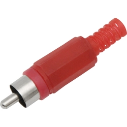 Plugue cinch RCA VERMELHO 100szt.