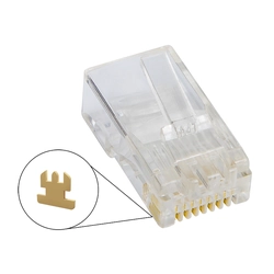 Plugue de telefone 8p8c (RJ45) fio 100szt.