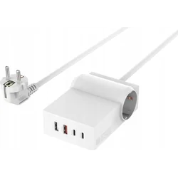 Подовжувач живлення 4smarts 4Smarts 6 в 1 USB-C/A Steckdosenleiste Desk GaN 65W