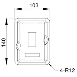 Podpora pre montáž na panel GD350 INVT GD350-JPZJ (19005-00149)