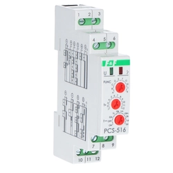 Πομπός χρόνουPCS-516 DUO δέκα λειτουργιών, με εισόδους: START και RESET, επαφές:1P, I=8A,U=230V και24V