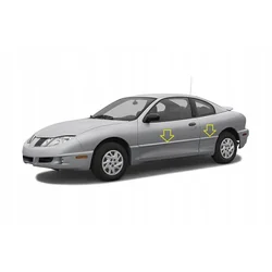 Pontiac Sunfire 1995-2005 - Króm oldallécek, krómozott ajtók