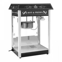 Popcornmachine - zwart - Amerikaans design ROYAL CATERING 10010545 RCPS-16.2