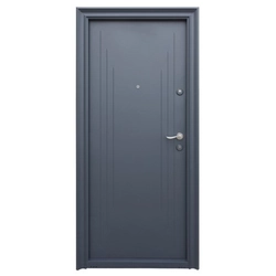 Porta exterior metálica Tracia Tissia, esquerda, cinza antracite RAL 7016,205x88 cm