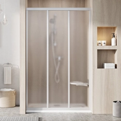 Porte de douche coulissante Ravak Supernova, ASDP3-100 198, satin+verre Raisin