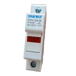 PORTE-FUSIBLE CC CC 1000V 32A Avec fusible 20 ampères