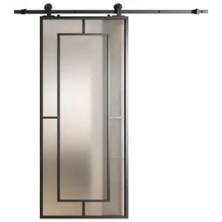 PORTE PER SOPPALCO SCORREVOLI IN ALLUMINIO 20K SATINATE 6MM 5C 950x2100