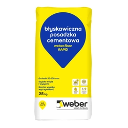 Posadzka cementowa błyskawiczna Weber Floor Rapid 25 kg