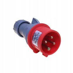 POWER PLUG 16A 4 PINS IP44 PORTABLE PLUG