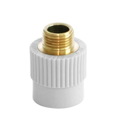 PP connector with brass male thread 25/34