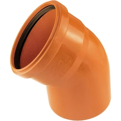 PP elbow 110/45 SN8 to the external sewage system