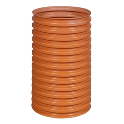 PP shaft/rising pipe DN/ID 315x2000mm SN4, corrugated cupless, orange (Diamir well 315)