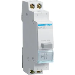 Превключвател с бутон Hager 1NO+1NC 16A (SVN352)