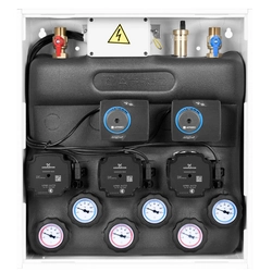 PrimoBox AZB blandesæt 355 i skabet, ingen blanding,2x drejeventil med ARM aktuator 141