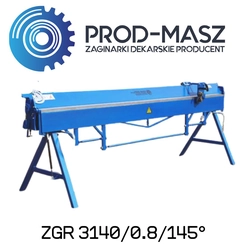PROD-MASZ bending machine 3140mm For sheet steel max 0.8mm ZGR bending machine 3140/0.8/145°