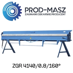 PROD-MASZ bending machine 4140mm For sheet steel max 0.8mm ZGR bending machine 4140/0.8/160° CE