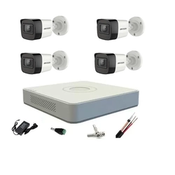 Profesjonalny system monitoringu Hikvision 4 kamer 5MP Turbo HD IR 20m DVR 4 kanałów 8 MP