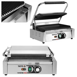 Professional Contact Panini Grill for Meat Vegetable Rolls Yato Yg-04557