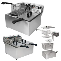 Professional Electric Fryer Gastronomic 2x5l 4 Kw 230V Yato Yg-04621