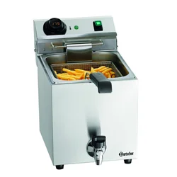 Professional Single-chamber Fryer with Tap 9L Bartscher A162828