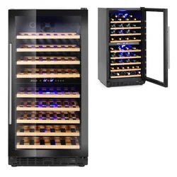 Professional Wine Refrigerator Cooler 2-Strefy 72 Hendi Bottles 237557