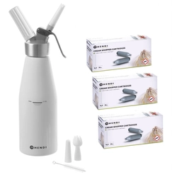 Professionele Slagroom Decorateur Sifon 1L + 150 patronen N2O Hendi 588376