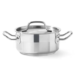 Profi Line low pot with lid 4,8 l diam. 240 x 105 h - Hendi 830406