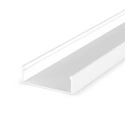 Profil LED T-LED P13-1 alb montat lat Varianta: Profil fără capac 2m