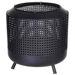 ProGarden Brazier grillrácstal, 50x51 cm, fekete