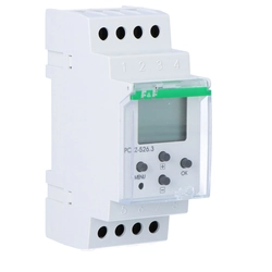 Programmierbarer Timer PCZ-526 astronomisch, zweikanalig mit Nachtpause, NFC,2x1P, I=2x16A, 24÷264V AC/DC,2 Module