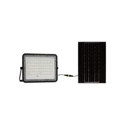 Projetor Solar LED 1200lm, Controle Remoto, Cor 4000K