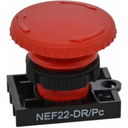 Promet Red mushroom button drive by turning (W0-N-NEF22-DR/P C)