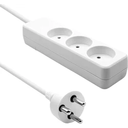 ProXtend Danish Power Strip 3 utičnice 1 m bijela (K3-K01W)