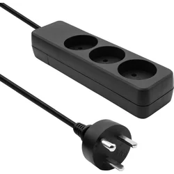 ProXtend Danish Power Strip 3-way 3 vtičnice 10 m črna (K3-KIT10B)