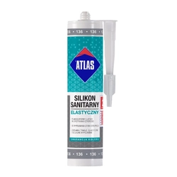 Pružný sanitární silikon Atlas tmavě hnědý 280 ml 024