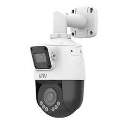 PTZ IP kamera 4X, Dual-Lens, 2x2MP, IR 50M, Balta gaisma 10m, Mikrofons, skaļrunis, PoE, VCA, Lighthunter — UNV IPC9312LFW-AF28-2X4