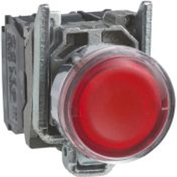 Pulsante di controllo Schneider Electric 22mm rosso con retroilluminazione 1Z 1R (XB4BW34M5)