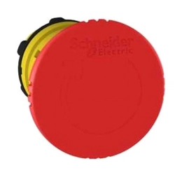 Pulsante di sicurezza Schneider Electric rosso per rotazione senza retroilluminazione - ZB5AS844