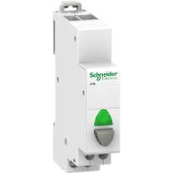 Pulsante modulare Schneider Electric 20A 1Z con spia verde iBP (A9E18036)