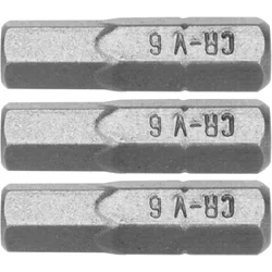 Puntbits voor schroevendraaiers en boormachines HEX H6 25mm STHOR 3 Stuks