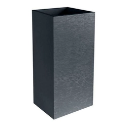Puodelis EDA Graphit Pilkas Tamsiai pilkas plastikinis kvadratas 39,5 x 39,5 x 80 cm