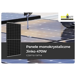 PV-modul (fotovoltaisk panel) Jinko 480W N-typ 60HL4-(V) 480 svart ram
