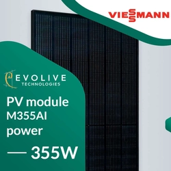 PV-modul (fotovoltaisk panel) Viessmann VITOVOLT_M355AI 355W Fuld sort
