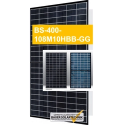 PV modulis 400W (fotovoltinis skydelis) „Bauer Solar bifacialas 400 W