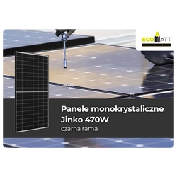 PV modulis (fotovoltinis skydelis) Jinko 480W N tipo 60HL4-(V) 480 juodas rėmelis