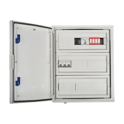 PV switchboard connectionAC hermetic IP66 EMITER with AC surge arrester Dehn type 2, 80A 3F, FR 100A, syg.Phase