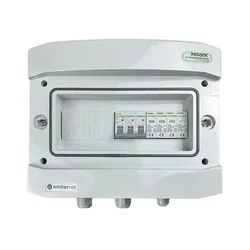 PV tavle tilslutningAC hermetisk IP65 EMITER med AC overspændingsafleder Noark type 2, 40A 3-F