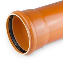 PVC external sewage pipe 160X4.0X2000 SN4 KL.N ML (multilayer, foamed)